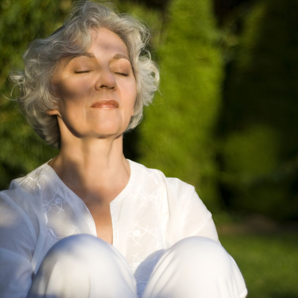 Woman Meditating on Life